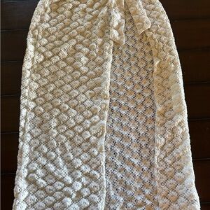 Elegant Cream Lace Skirt